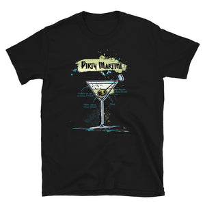Black dirty martini t-shirt for men