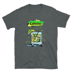 Dark heather caipirinha wrinkled t-shirt for men