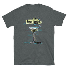 Load image into Gallery viewer, Dark Heather dirty martini t-shirt for men