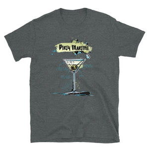Dark Heather dirty martini t-shirt for men