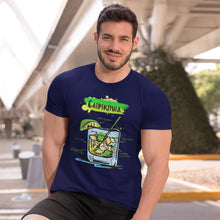 Load image into Gallery viewer, Male model wearing our Caipirinha cocktail t-shirt