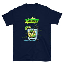 Load image into Gallery viewer, Navy blue caipirinha wrinkled t-shirt for men